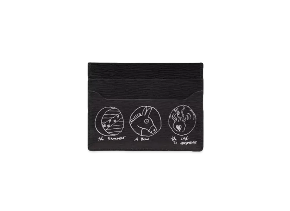 DELVAUX x Kasper Bosmans Come Card Holder Talisman "Black"