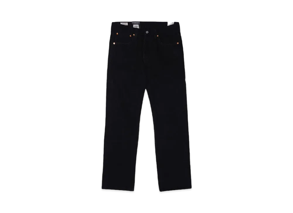 LEVI'S BLACK SELVAGE DENIM "BLACK"