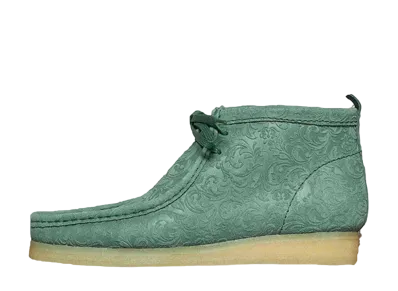 エンド × クラークス オックスフォード フラワーズ ワラビー ブーツ "グリーンフローラル"