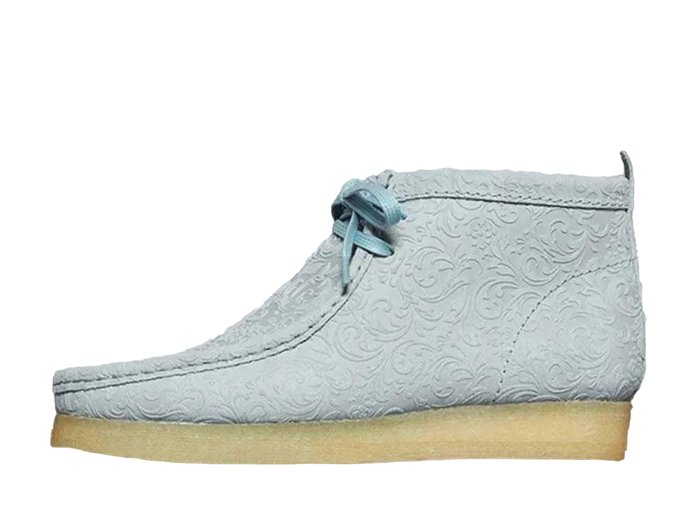 エンド × クラークス オックスフォード フラワーズ ワラビー ブーツ "ペールブルー"