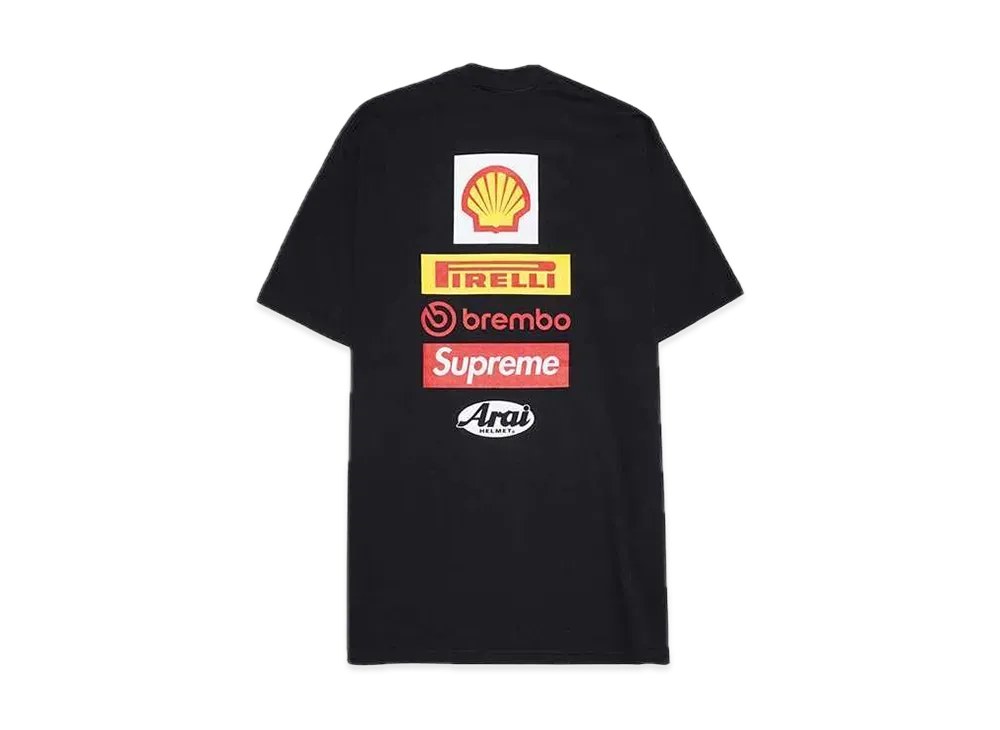Supreme x Ducati Logos Tee "Black"