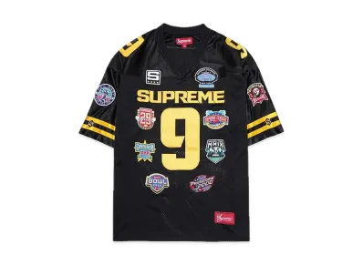 Supreme Championships Embroidered Football Jersey "Black"