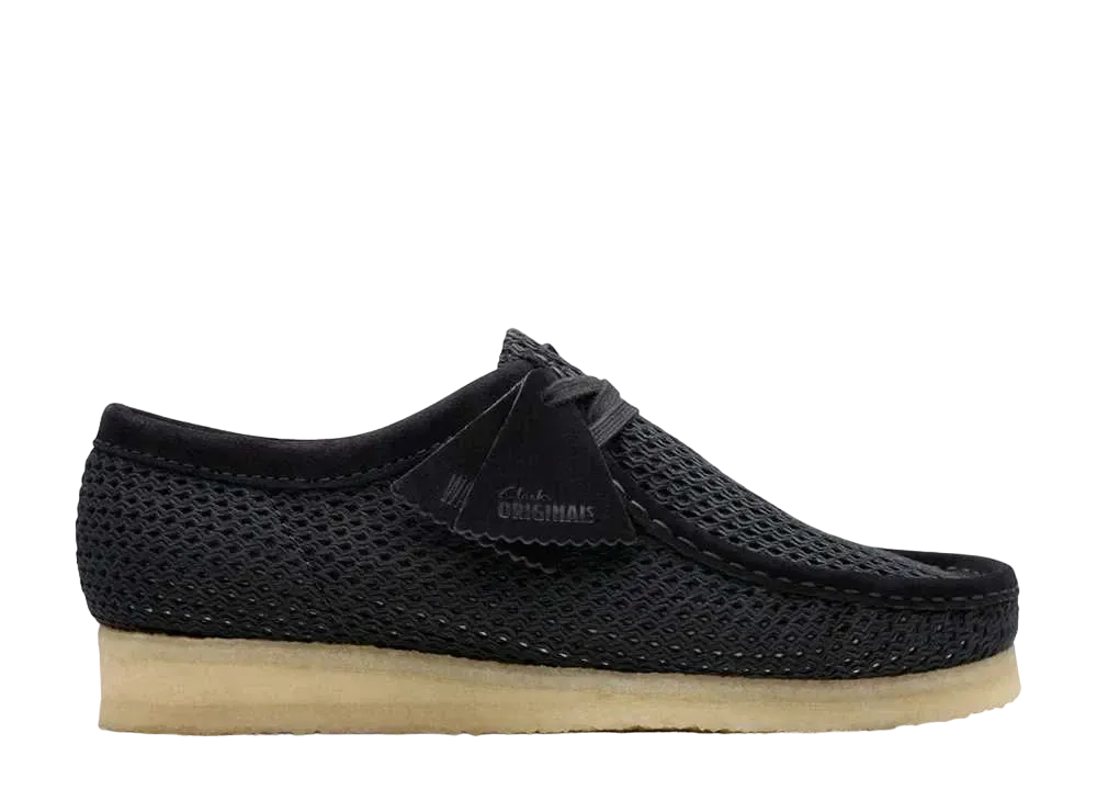 Clarks Wallabee "Black Mesh"