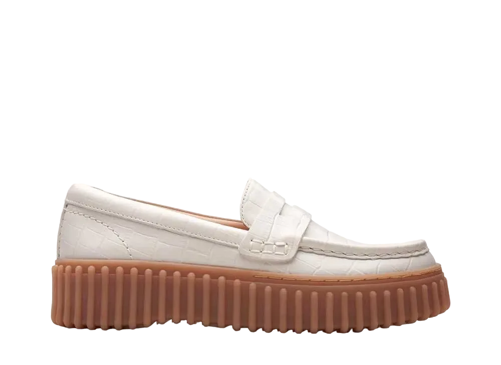 クラークス ウィメンズ トーヒルペニー "クリームインタレスト"