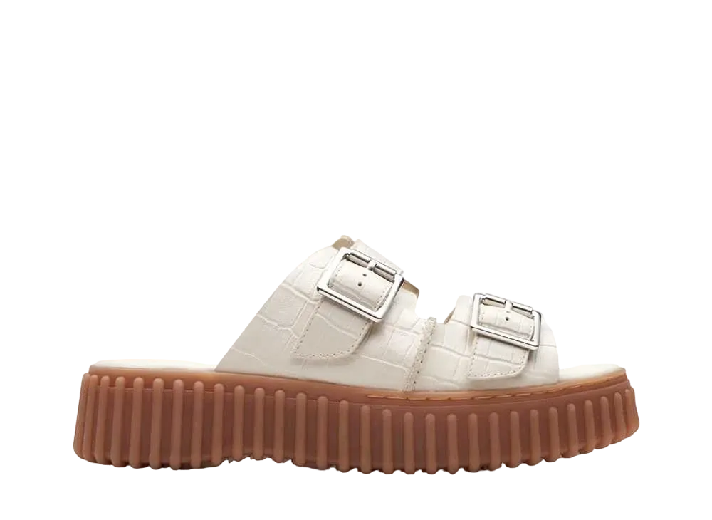 クラークス ウィメンズ トーヒルスライド "アイボリーインタレスト"