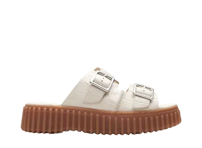 Clarks Women's Torhill Slide "Ivory Interest"