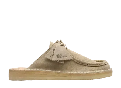 Clarks Desert Nomad Mule "Pale Grey Suede"