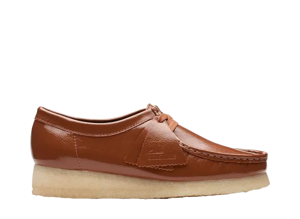 Clarks Women's Wallabee "Dusk Brown Patent"