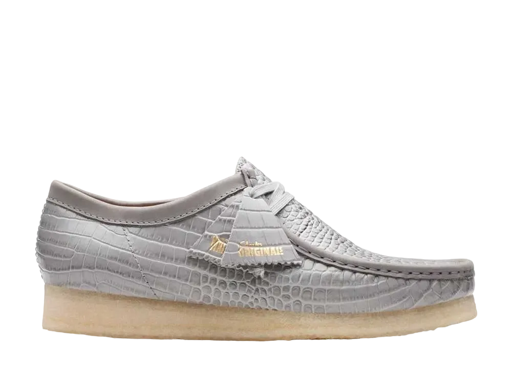 Clarks Wallabee "Grey Croco"