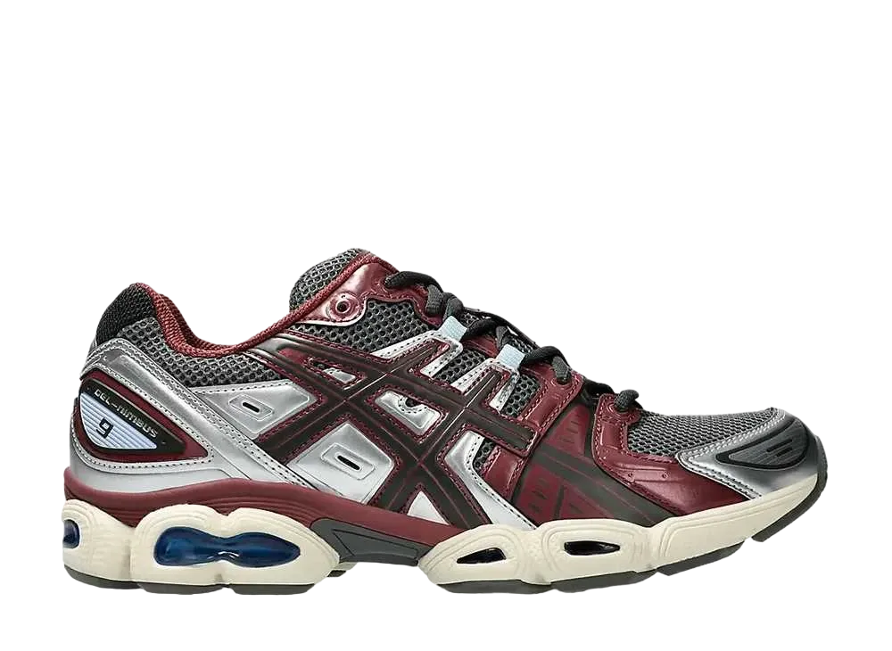 アシックス ゲルニンバス9 "トリュフグレー/ダークチェリー"