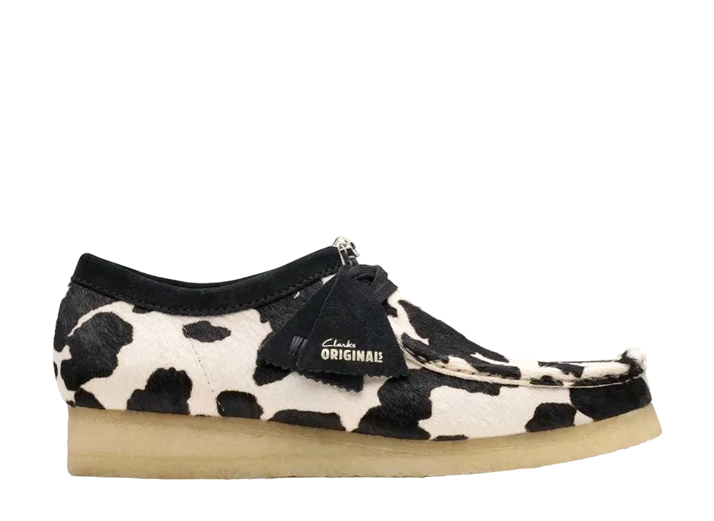 Clarks Wallabee "Cow Print Hair On"
