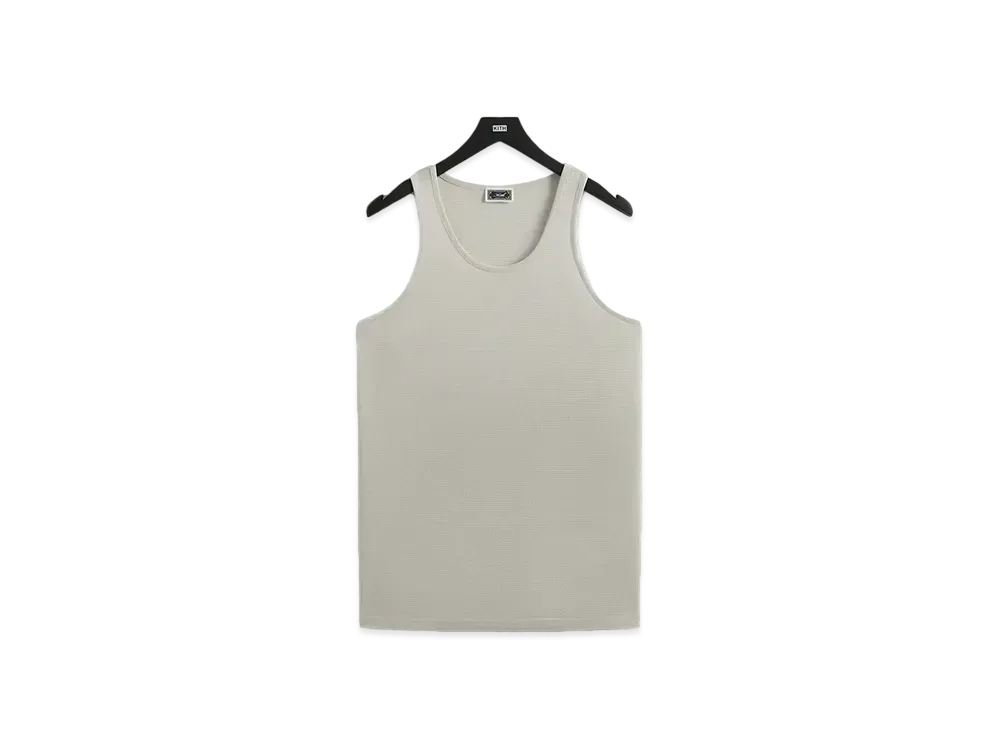 Kith Pointelle Mesh Spencer Tank "Sandrift"