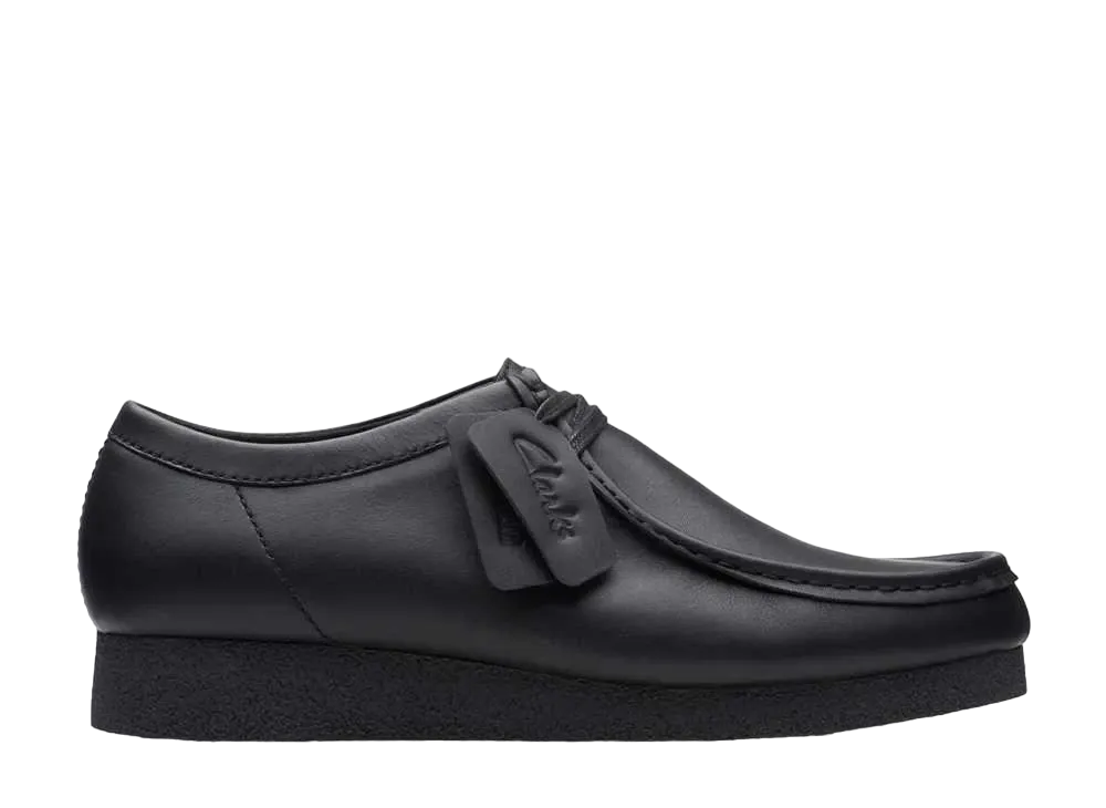 Clarks Wallabee Evo Waterproof "Black Leather"