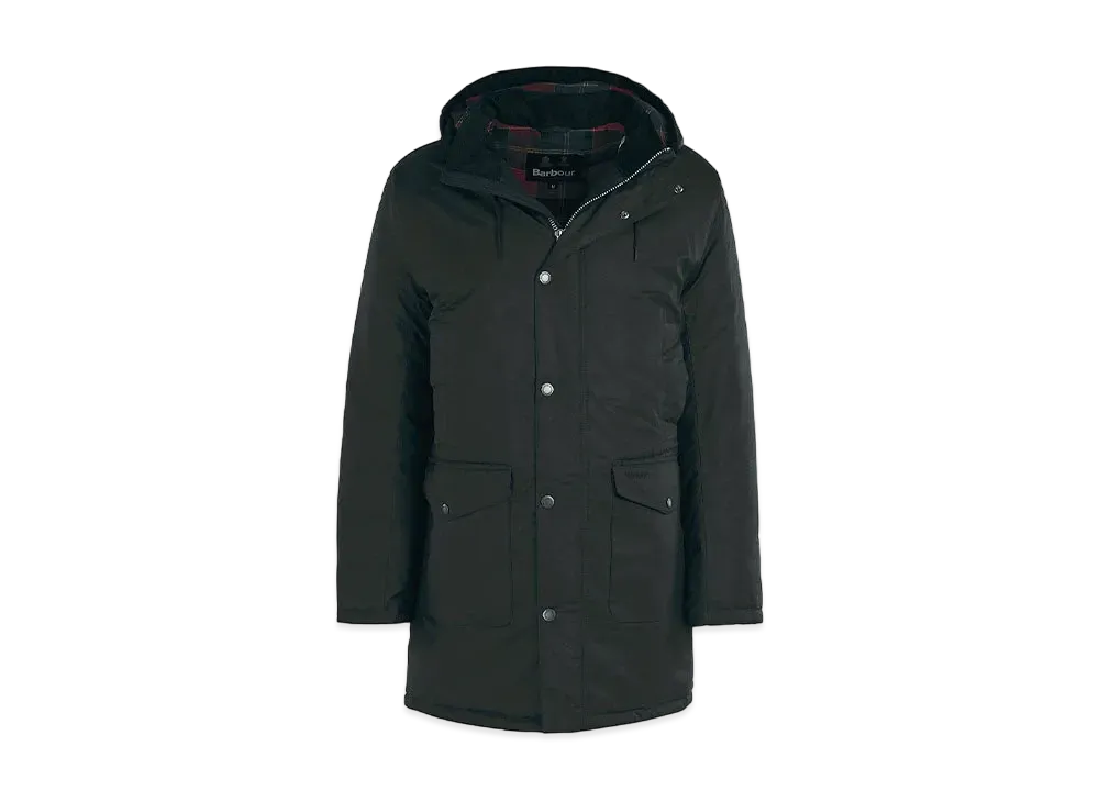 Barbour Houghton Wax Hood Jacket "Black"