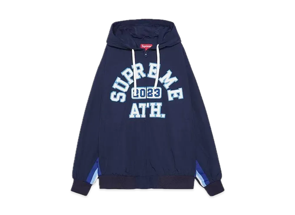 Supreme Applique Hooded Track Jacket "Navy"