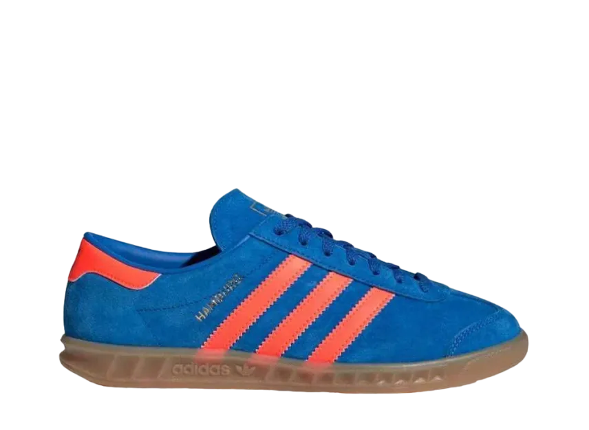 アディダス オリジナルス ウィメンズ ハンブルグ "ブルーバード/ソーラーオレンジ/ガム"