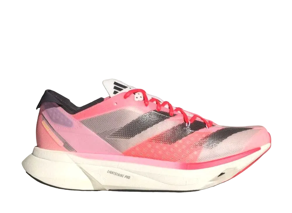 アディダス アディゼロ アディオス プロ 3 M "ピンクスパーク/オーロラメタリック/サンディーピンク"