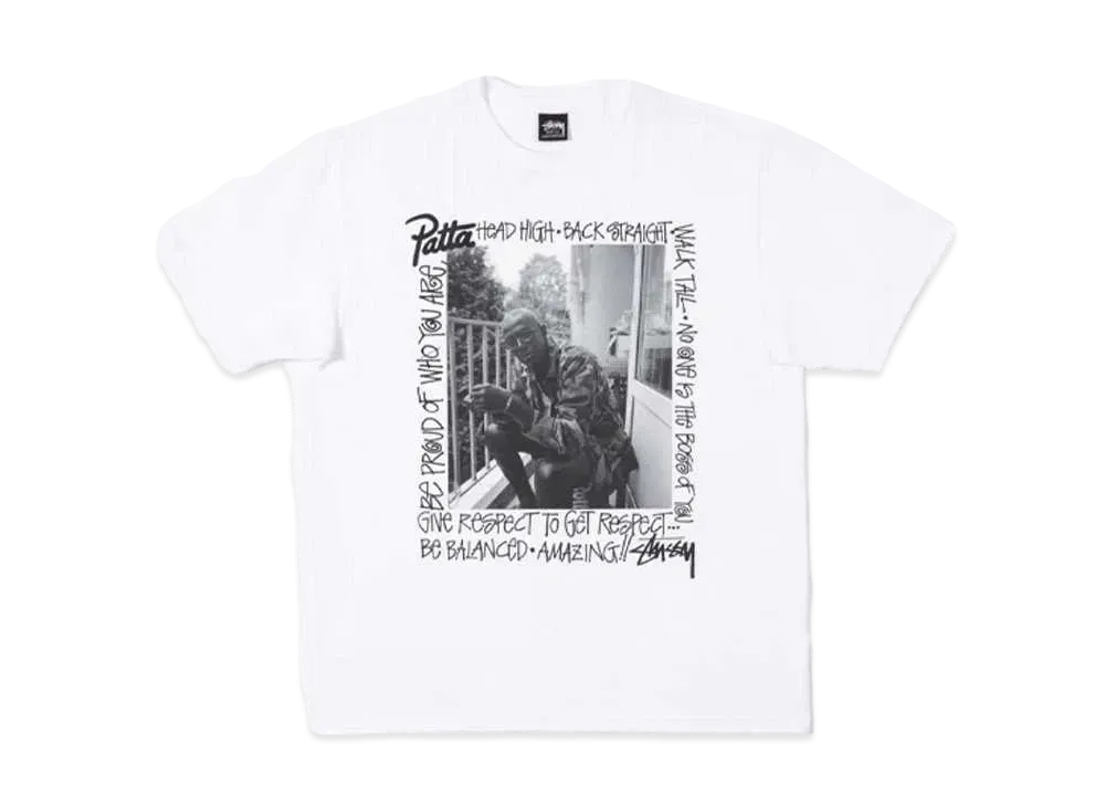Stussy x Patta Respect Tee "White"