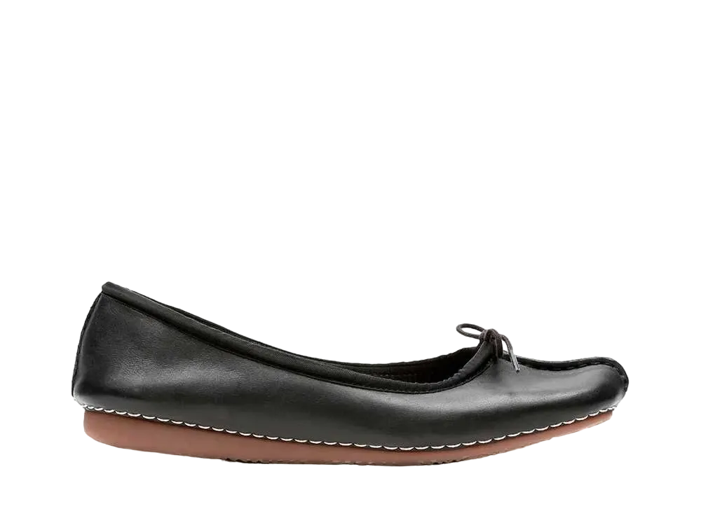 Clarks Women's Freckle Ice "Black Leather"