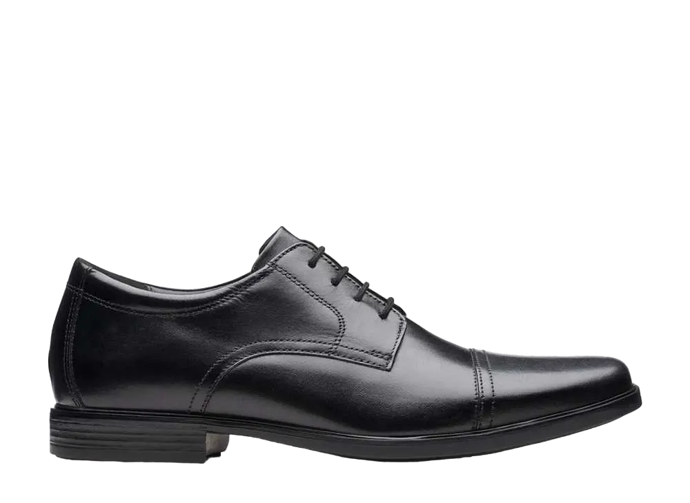 クラークス ホワードキャップ "ブラックレザー"