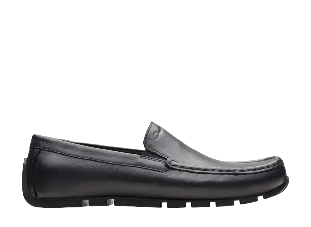 クラークス オズウィックプレイン "ブラックレザー"