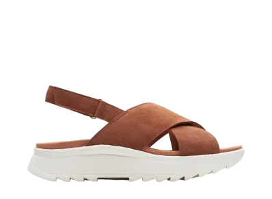 Clarks Women's DashLite Wish "Dark Tan Suede"