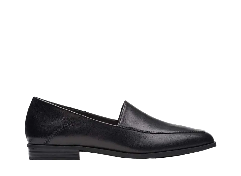 クラークス ウィメンズ サラフィナフレーバ "ブラックレザー"