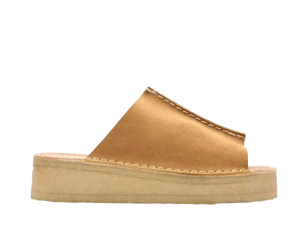 クラークス ウィメンズ ウェッジスライド "ミッドタンスウェード"