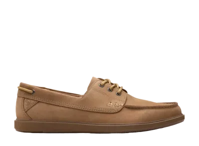 Clarks Bratton Boat "Dark Sand Nubuck"