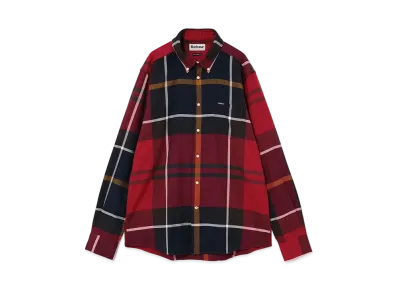 Barbour Men's Cotton Big Tartan Button Down "Red"