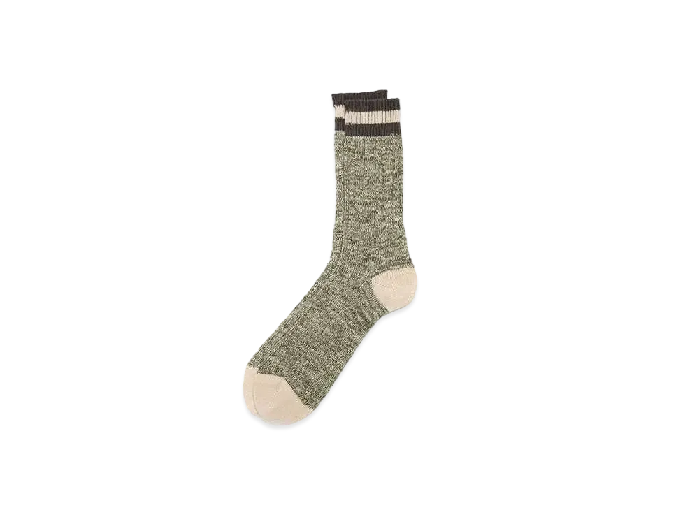 Barbour Melange Line Socks "Olive"