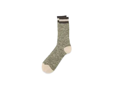 Barbour Melange Line Socks "Olive"