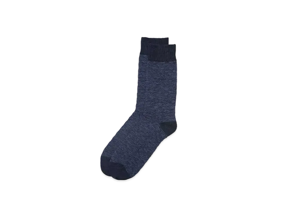 Barbour Melange 2Tone Socks "Navy"