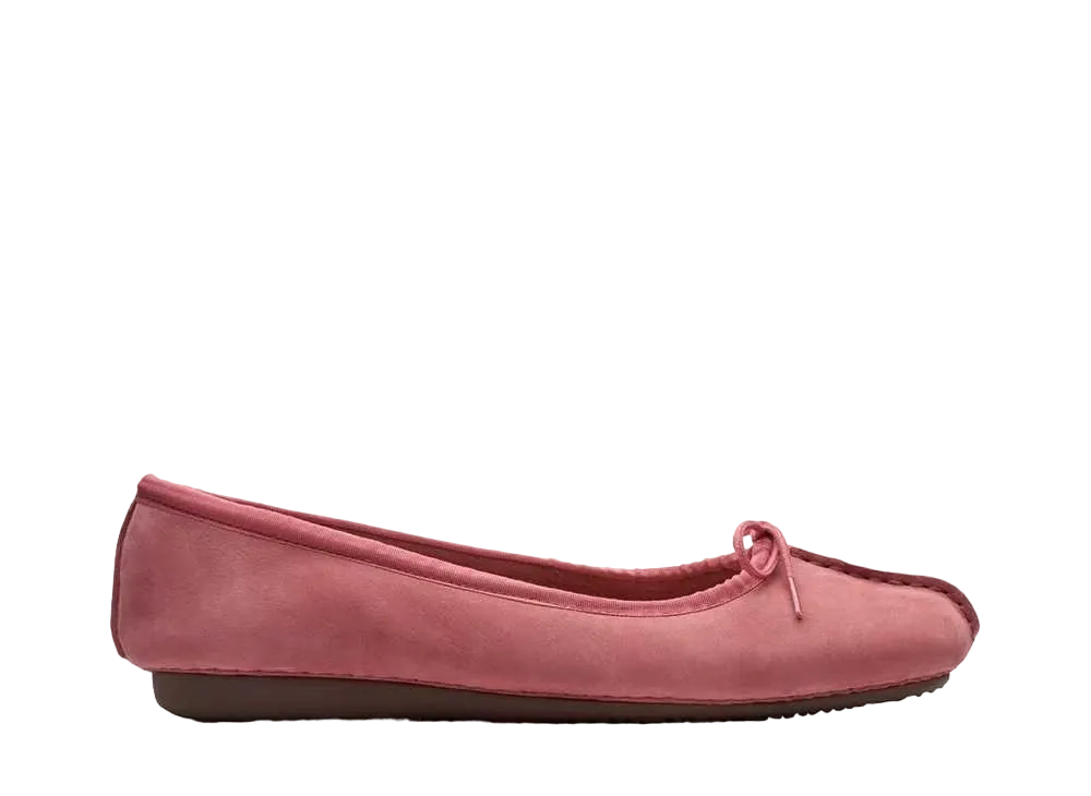 Clarks Women's Freckle Ice "Dusty Rose Nubuck"