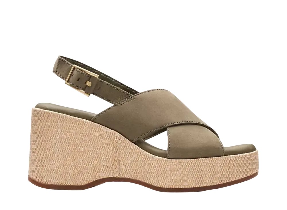 Clarks Women's Manon Wish "Olive Nubuck"
