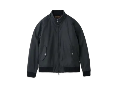 Barbour x Baracuta Porton G9 Stand Collar Waxed Cotton Blouson "Navy"