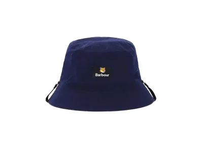 Barbour x Maison Kitsune Reversible Bucket Hat "Navy"