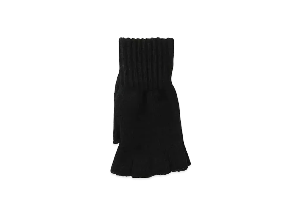 Barbour Men's Lambs Wool Fingerless Gloves "Black"