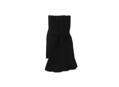 Barbour Men's Lambs Wool Fingerless Gloves "Black"