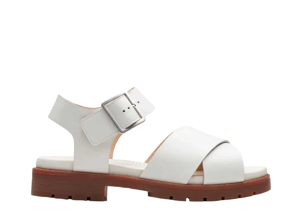 Clarks Women's Orinoco Cross "Off White Leather"