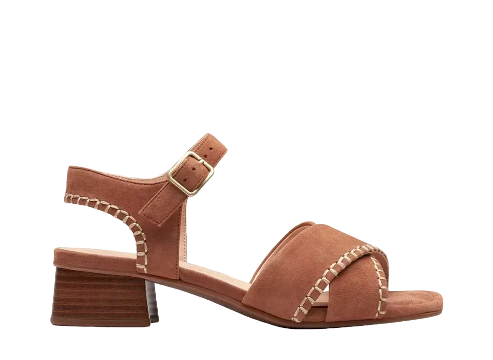Clarks Women's Serina35 Cross "Tan Suede"