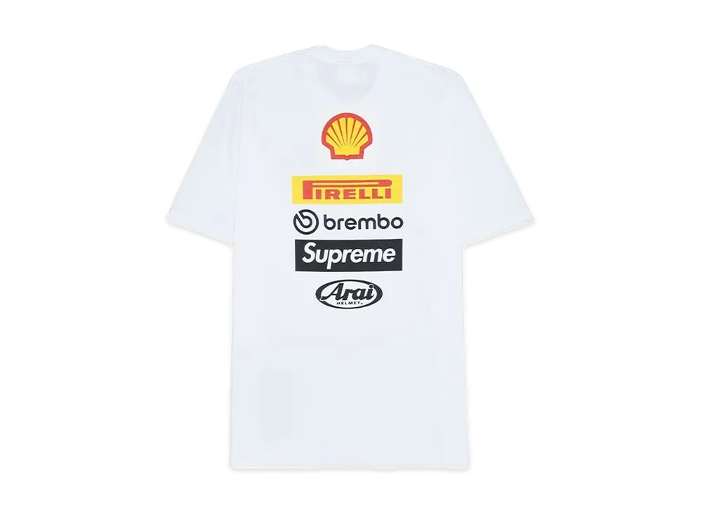 Supreme x Ducati Logos Tee "White"