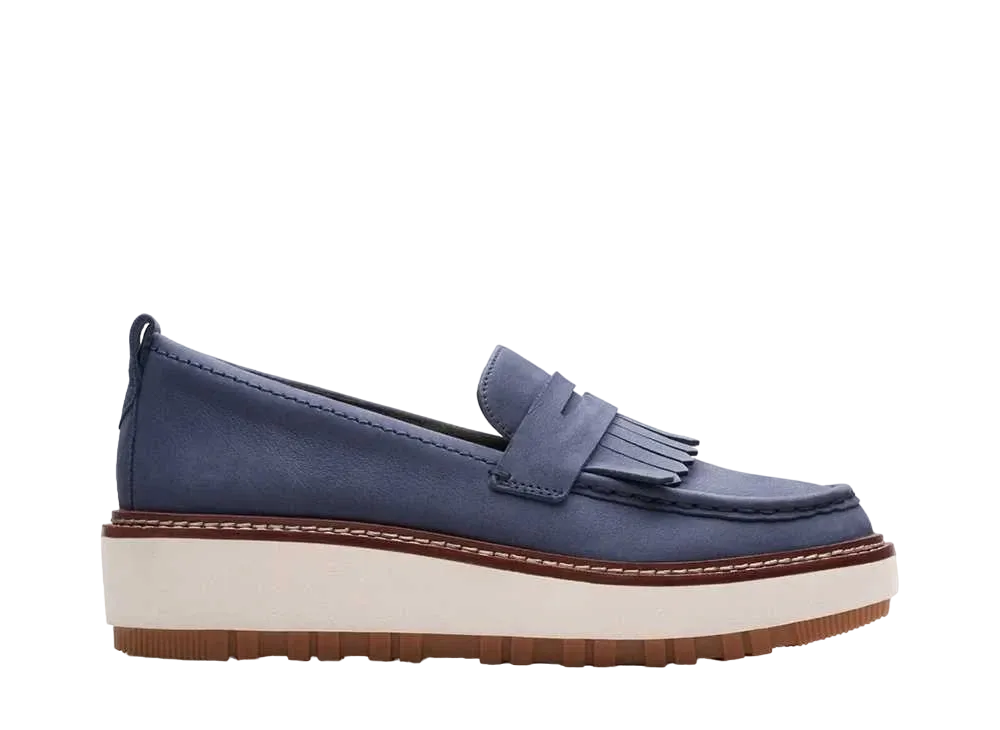 Clarks Women's OriannaWLoafer "Navy Nubuck"