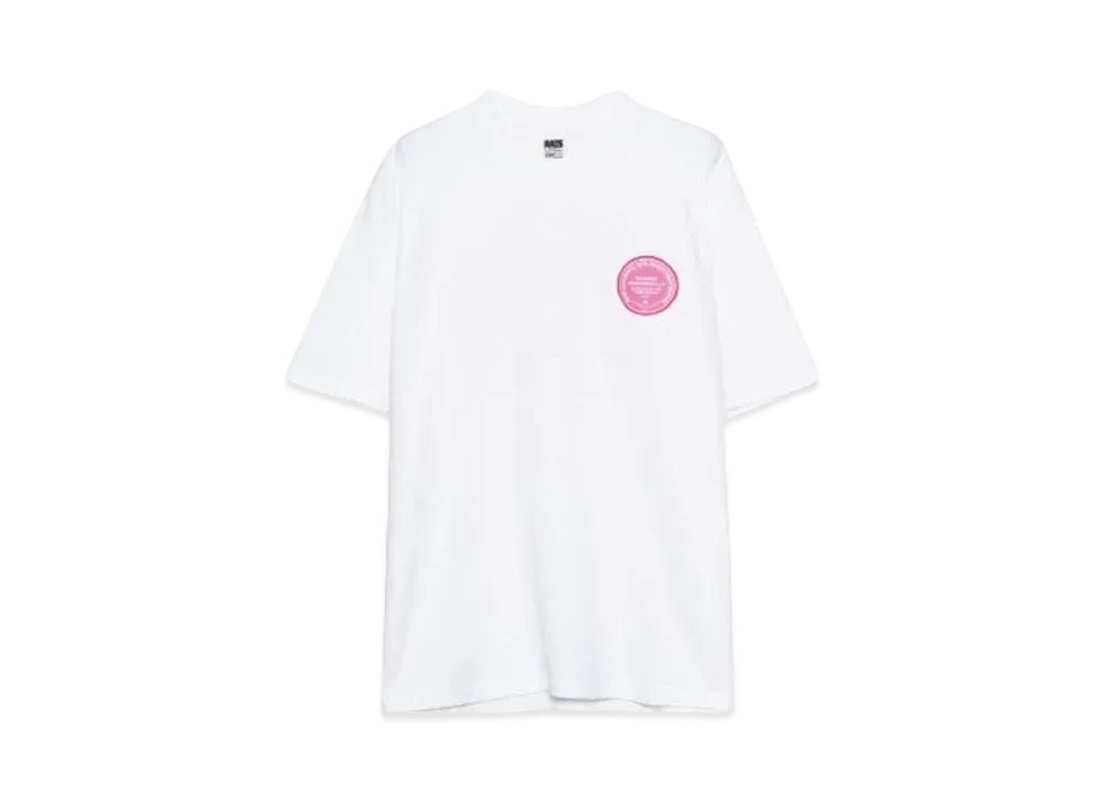 RATS CIRCLE MGM TEE "WHITE x PINK"