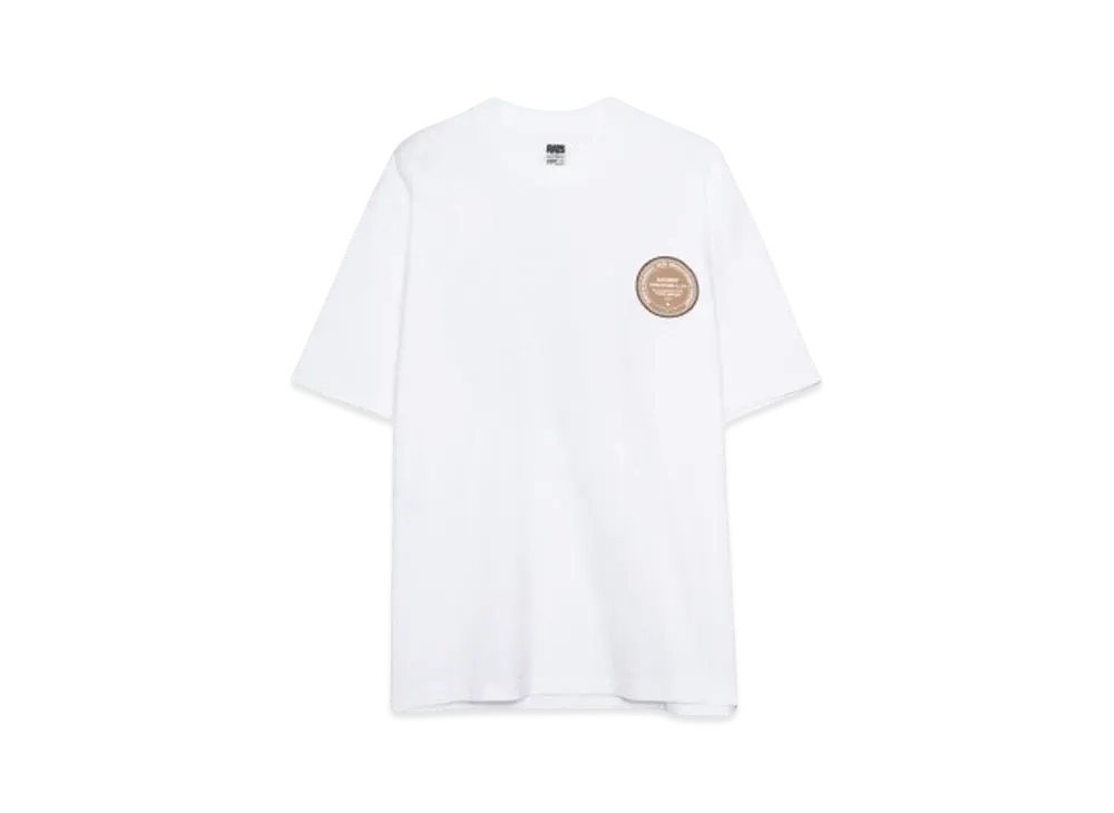 RATS CIRCLE MGM TEE "WHITE x BROWN"