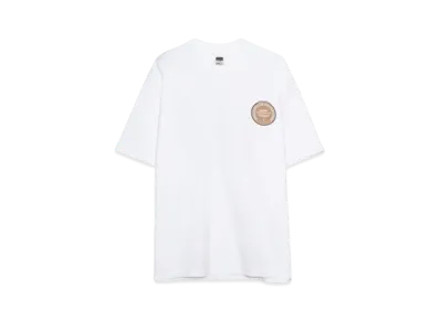 RATS CIRCLE MGM TEE "WHITE x BROWN"