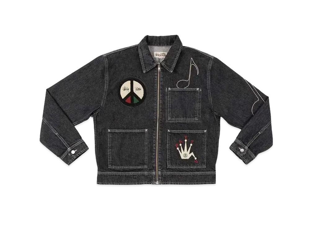 Stussy x Patta Zip Work Jacket "Black"