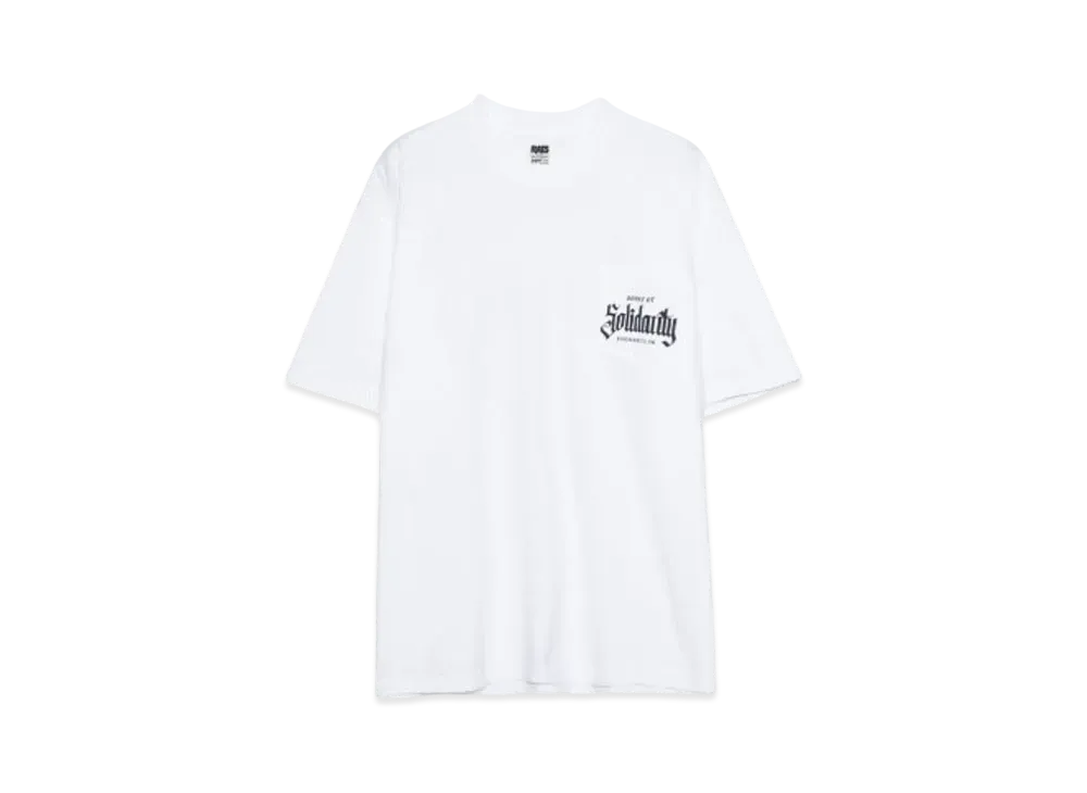 RATS SOLIDARITY POCKET TEE "WHITE"