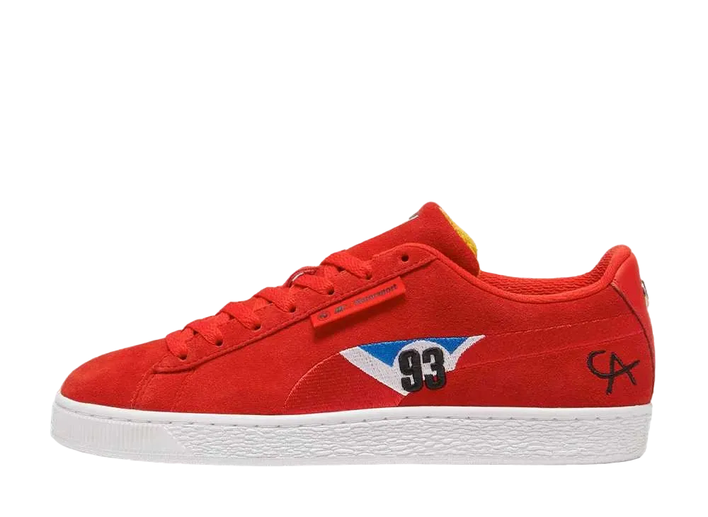 BMW M モータースポーツ × プーマ スウェード カルダー "ポップレッドスポーツ/イエロークールコバルト"