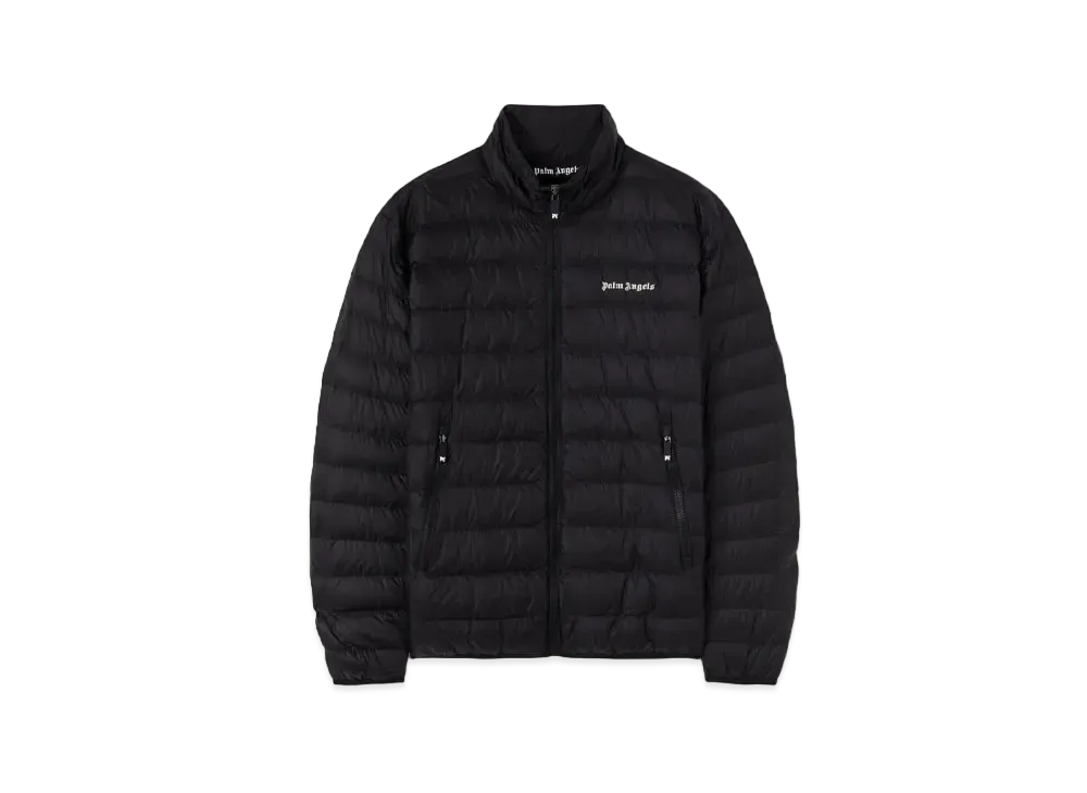 PALM ANGELS Logo Short Down Jacket "Black"